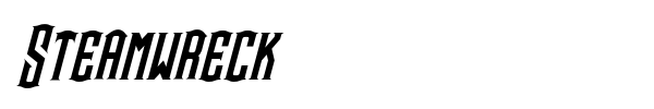 Steamwreck font preview